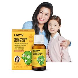 [LACTIV] Kids Vitamin D Liquid Drops 10ml - 400 IU in 2 Drops, Swiss DSM Ingredients, Pure & Additive-Free for Optimal Absorption - Made in Korea - Made in Korea